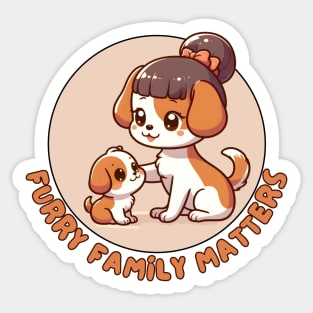 Parenting puppy Sticker